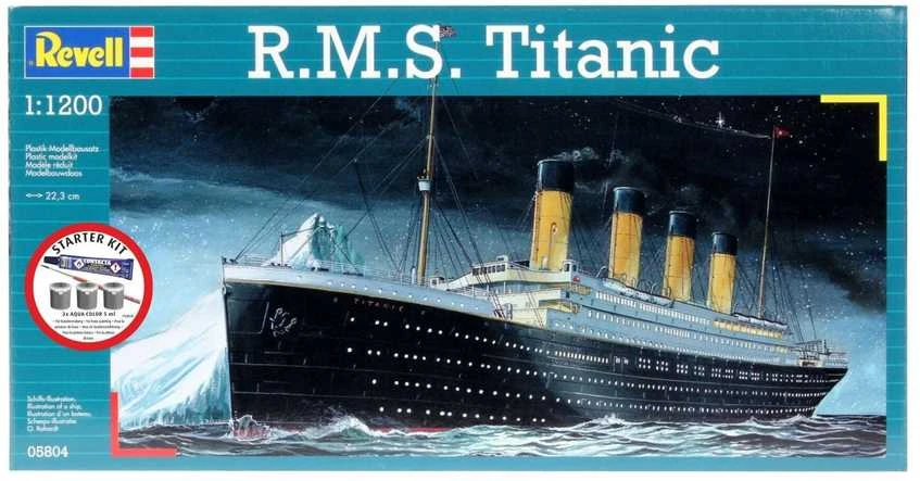 Revell RMS Titanic dovanų rinkinys, plastikinis modelis 1:1200