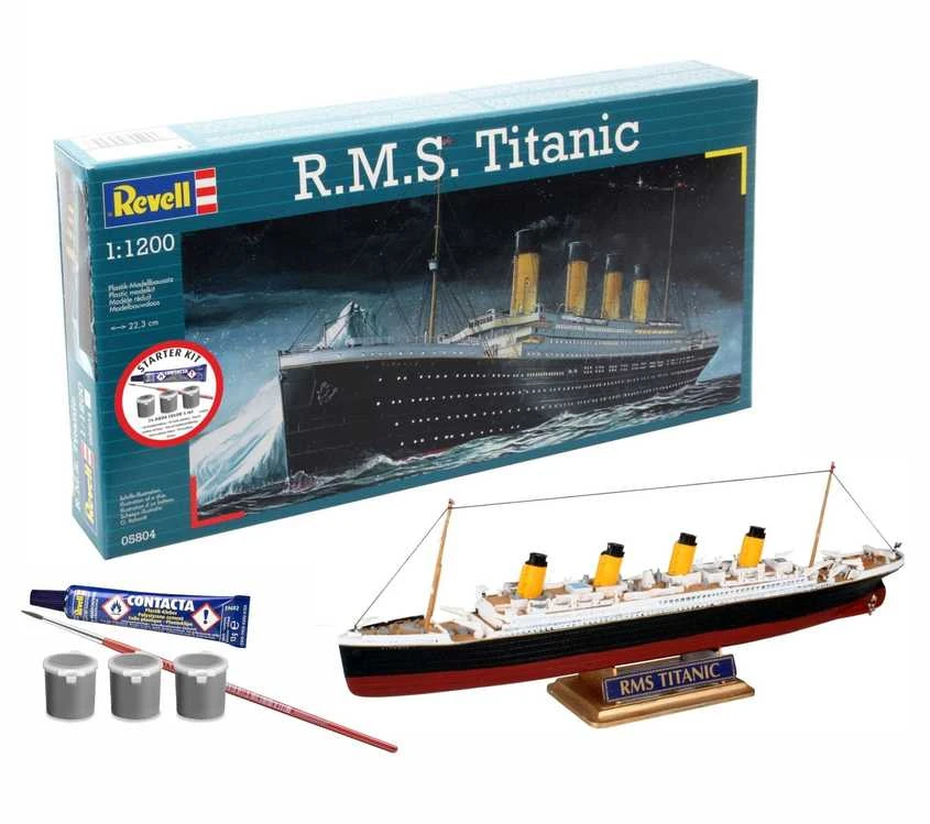 Revell RMS Titanic dovanų rinkinys, plastikinis modelis 1:1200