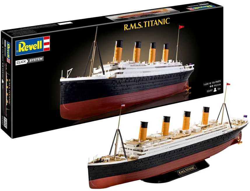 Revell R.M.S. Titaniko laivas 1/600 plastikinis Click System