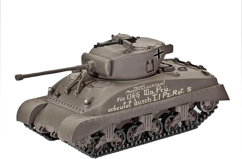 Revell Sherman M4A1 tanko modelis 1/72 – plastikinis surinkimo rinkinys