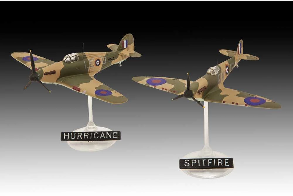 Revell Spitfire Mk.Ia ir Hurricane Mk.I dovanų rinkinys 1/144 (63771)