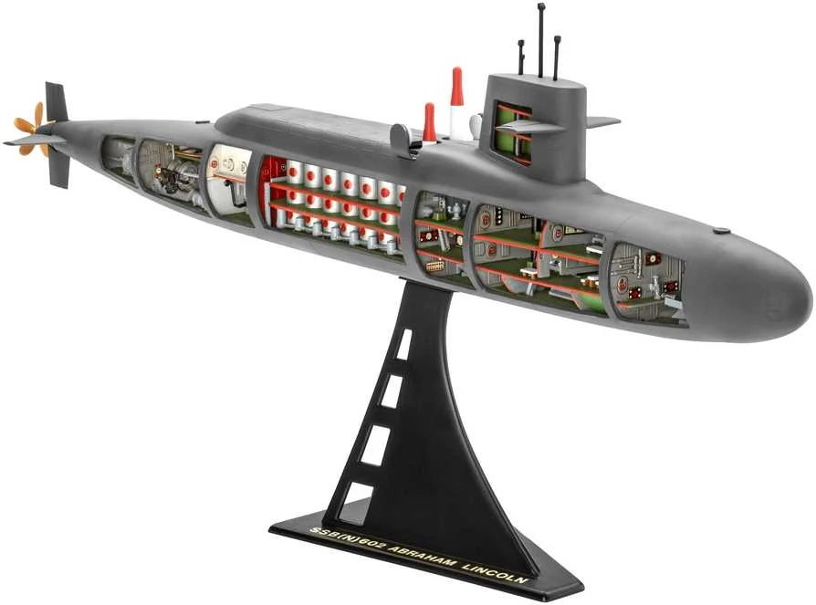 Revell S.S.B. Abraham Lincoln 1:253 laivas su interjeru, 37 cm (05185)