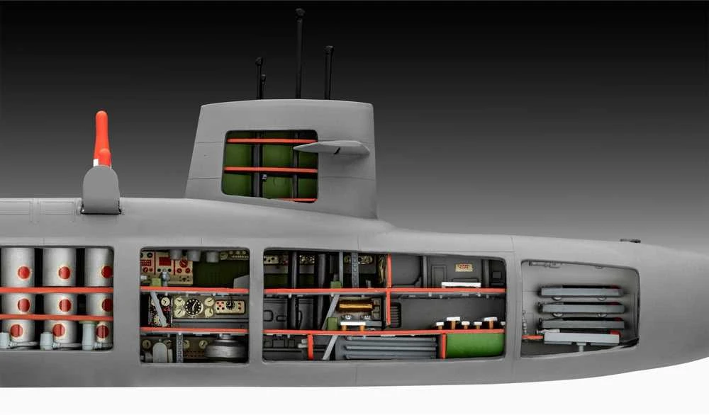 Revell S.S.B. Abraham Lincoln 1:253 laivas su interjeru, 37 cm (05185)