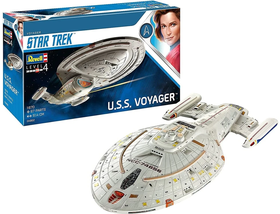 Revell Star Trek U.S.S. Voyager plastikinis modelis 1/670 surinkimui