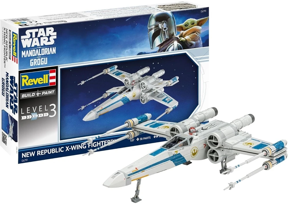 Revell Star Wars Mandalorian X-Wing lėktuvo modelis vaikams ir kolekcionieriams