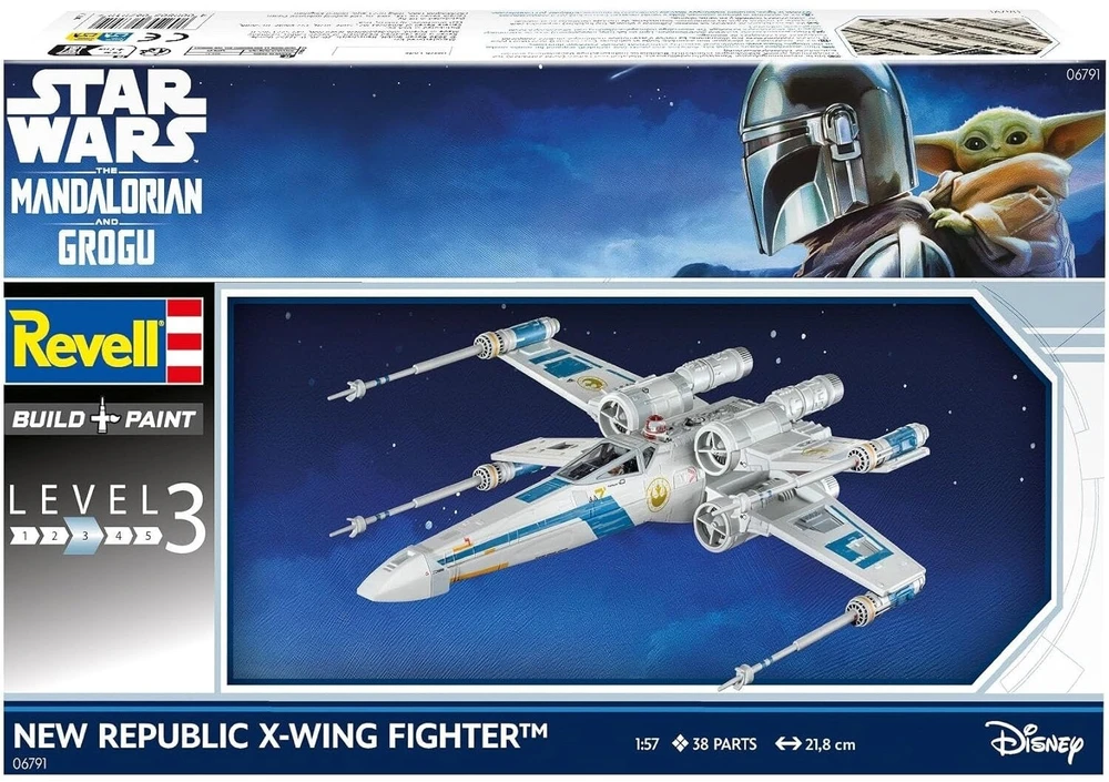 Revell Star Wars Mandalorian X-Wing lėktuvo modelis vaikams ir kolekcionieriams