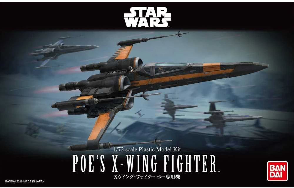 Revell Star Wars Poe X-Wing 1/72 plastikinis surinkimo rinkinys Bandai