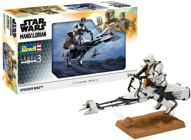 Revell Star Wars The Mandalorian Speeder Bike 1/12 surenkamas modelis