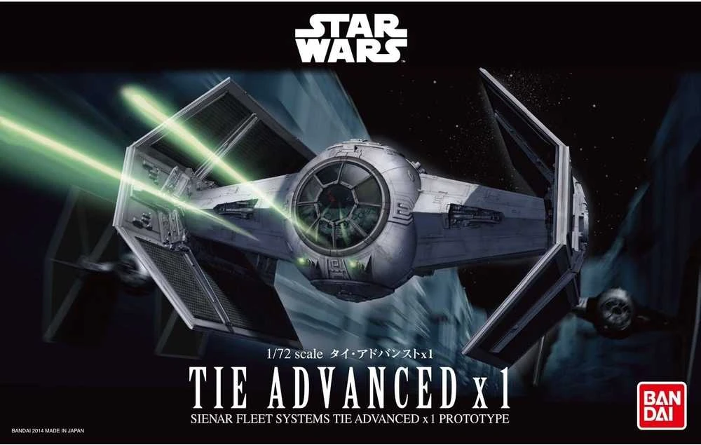 Revell Star Wars TIE Advanced x1 1/72 plastikinis surinkimo rinkinys Bandai