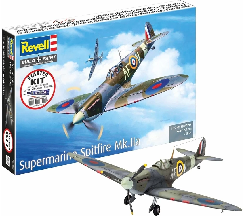 Revell Supermarine Spitfire Mk IIa dovanų rinkinys – modelis 1:72
