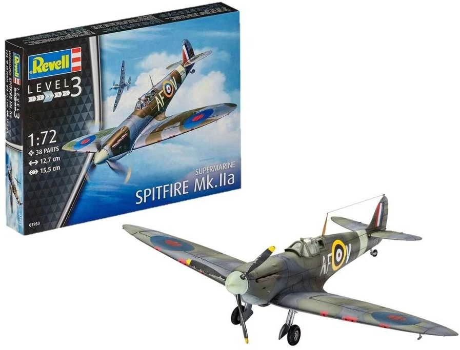 Revell Supermarine Spitfire Mk.IIa 1/72 plastikinis surinkimo rinkinys