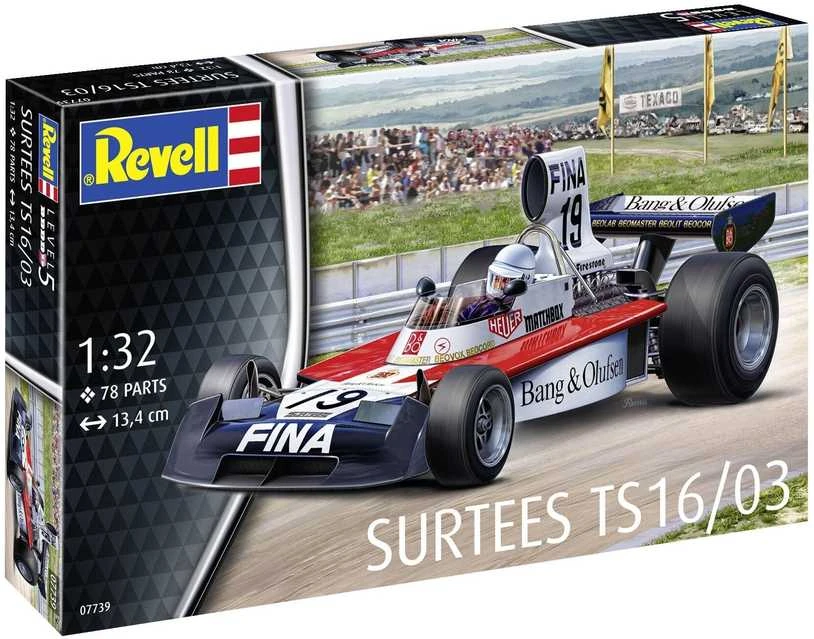 Revell Surtees TS16/03 F1 bolidas 1:32 plastikinis surinkimo rinkinys