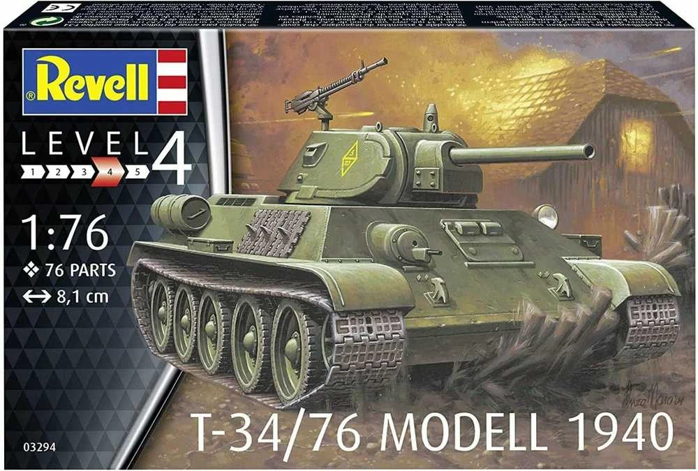 Revell T-34/76 Modell 1940 - PLASTIKINIS modeliavimo rinkinys