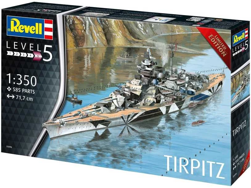 Revell Tirpitz vokiečių mūšio laivas 1/350 plastikinis modelis