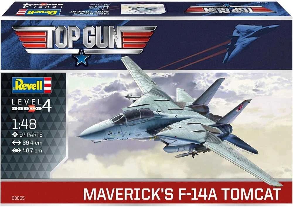 Revell Top Gun F-14A Tomcat lėktuvo modelis 1/48