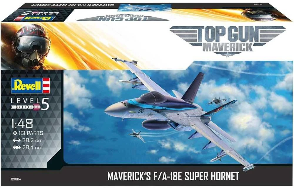 Klijavimo modelis Revell Maverick's F/A-18E, baltas