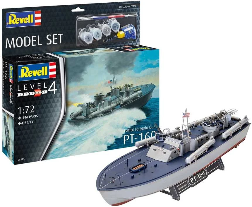 Revell torpedinis kateris PT-559/PT-160 dovanų rinkinys, 1/72
