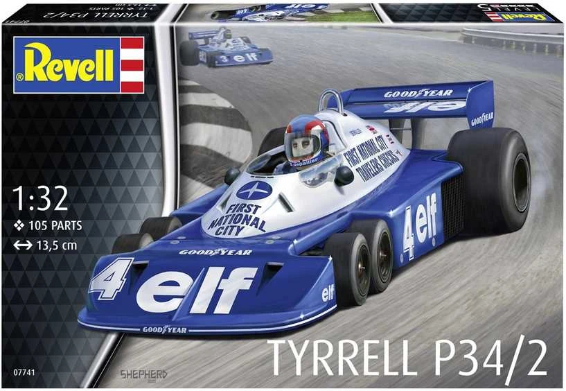 Revell Tyrrell P34/2 6 ratų F1, 1:32 surenkamas plastikinis modelis