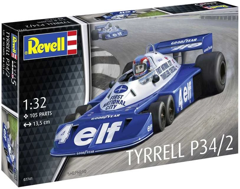 Revell Tyrrell P34/2 6 ratų F1, 1:32 surenkamas plastikinis modelis