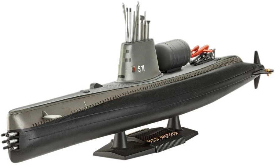 Revell U.S.S. Nautilus povandeninis laivas 1:305 plastikinis modelis 30 cm