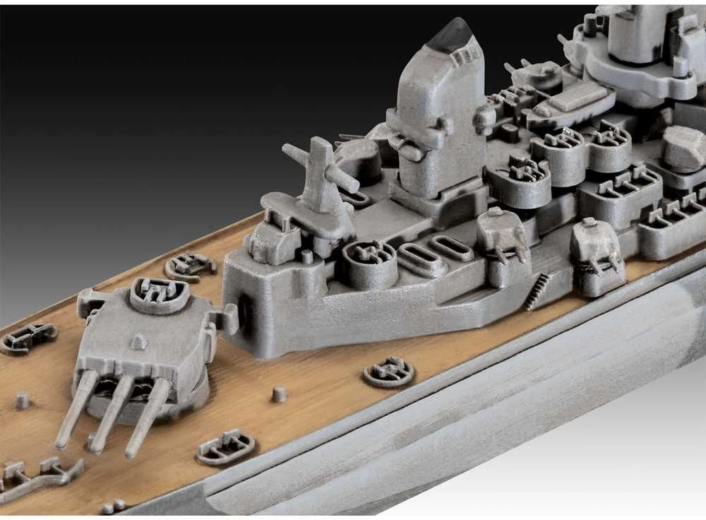 Revell USS New Jersey karo laivo modelis 1:1200 dovanų rinkinys