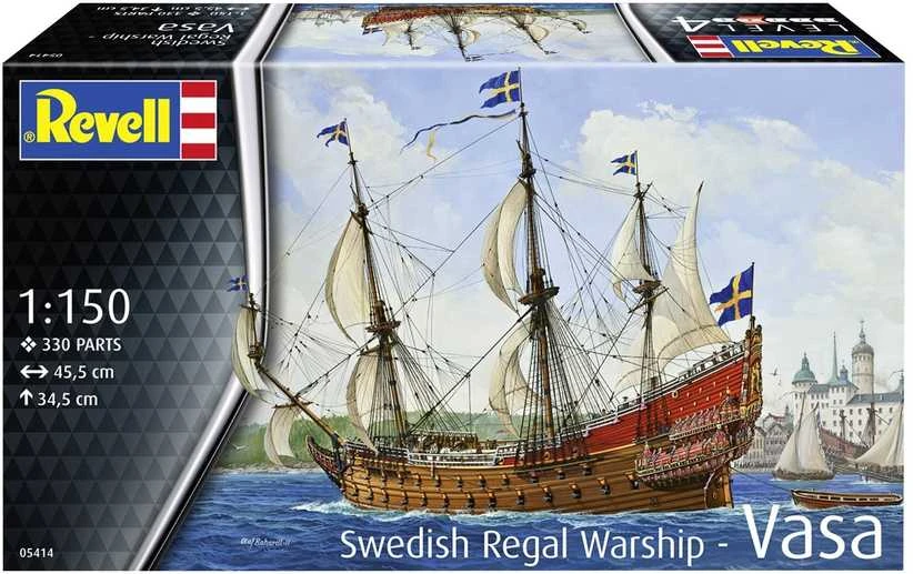 Revell Vasa – Švedijos karališkasis karo burlaivis 1:150, surenkamas