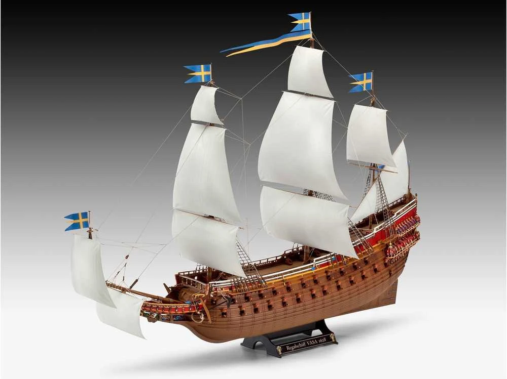 Revell Vasa – Švedijos karališkasis karo burlaivis 1:150, surenkamas