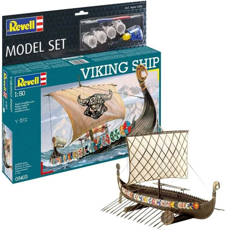 Revell vikingų laivo surinkimo dovanų rinkinys 1/50
