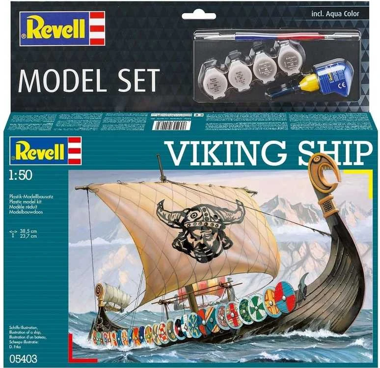 Revell vikingų laivo surinkimo dovanų rinkinys 1/50
