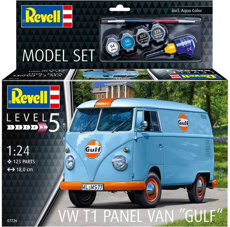 Revell Volkswagen T1 Gulf furgonas 1:24 surinkimo dovanų rinkinys