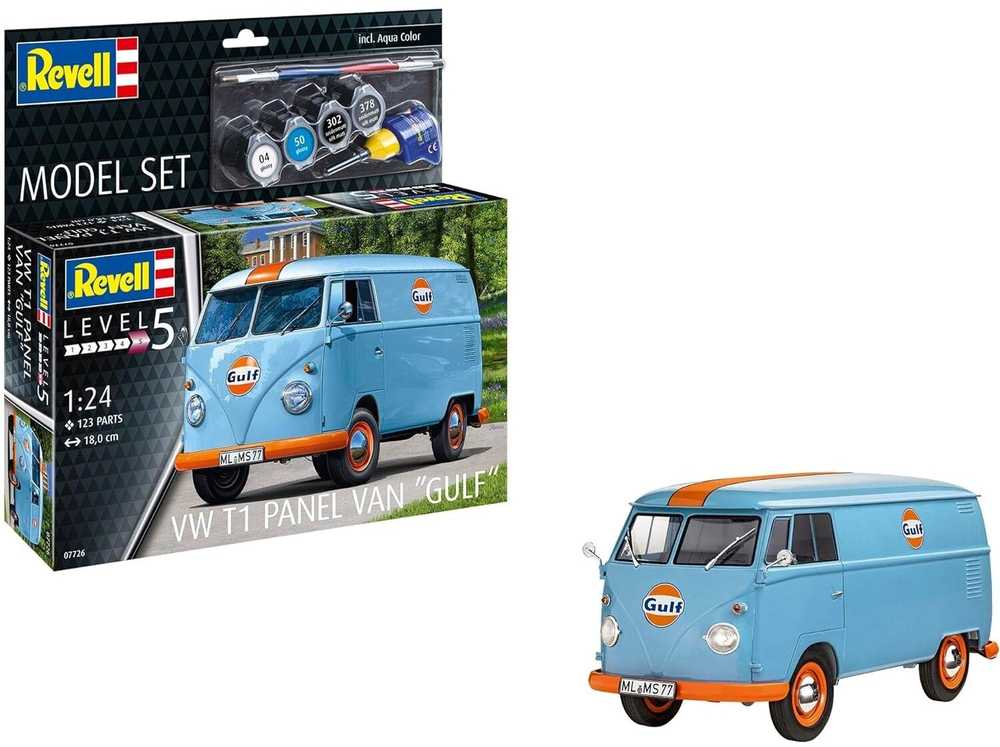 Revell Volkswagen T1 Gulf furgonas 1:24 surinkimo dovanų rinkinys