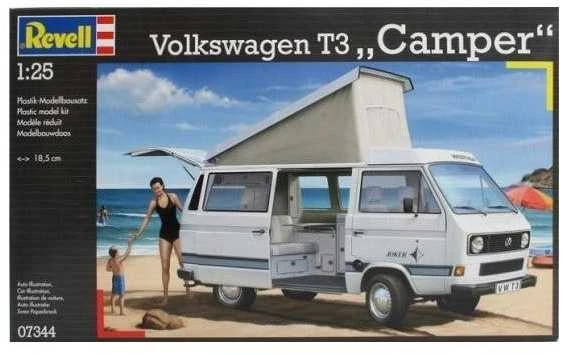 Revell - Volkswagen T3 Camper, 1/25, 07344
