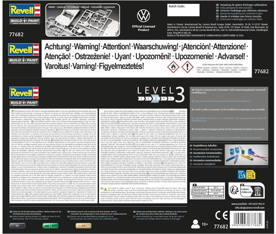 Revell VW Buggy surenkamo modelio dovanų komplektas 1:32