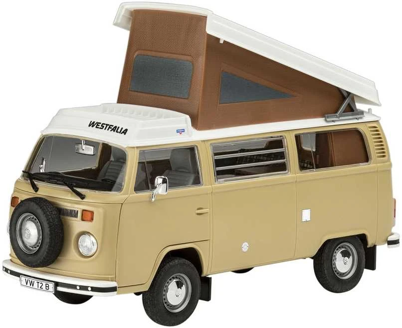 Revell VW T2 Camper 1:24 Click System plastikinis modelis (be klijų)