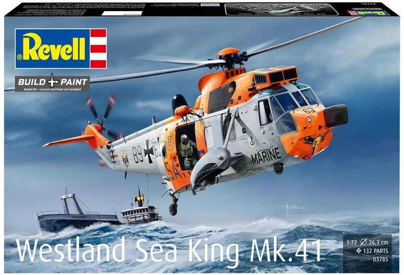 Revell Westland Sea King Mk.41 1/72 sraigtasparnio plastikinis modelio rinkinys