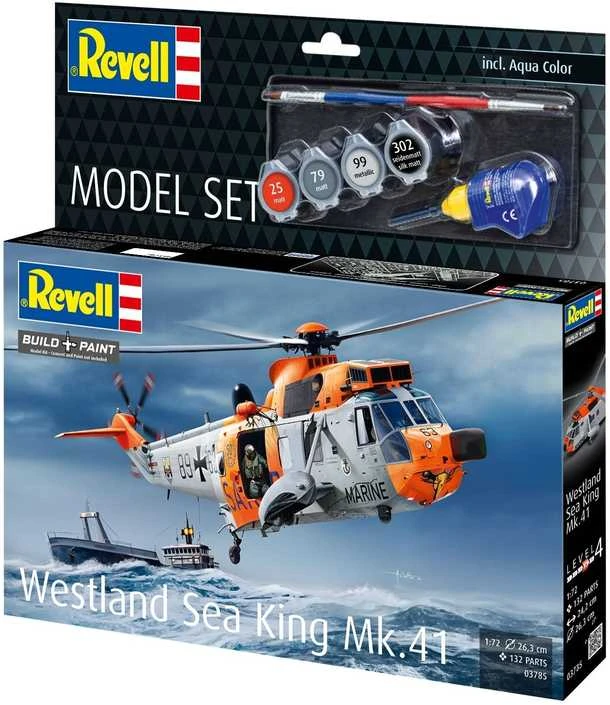 Revell Westland Sea King Mk.41 sraigtasparnis 1/72 dovanų rinkinys