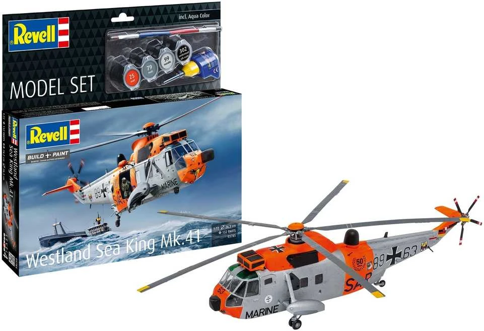 Revell Westland Sea King Mk.41 sraigtasparnis 1/72 dovanų rinkinys