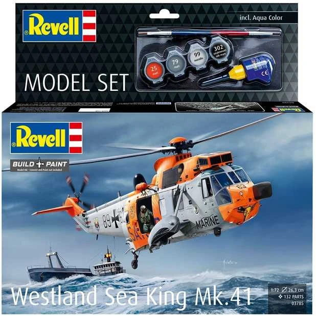 Revell Westland Sea King Mk.41 sraigtasparnis 1/72 dovanų rinkinys