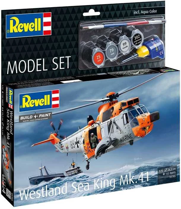 Revell Westland Sea King Mk.41 sraigtasparnis 1/72 dovanų rinkinys