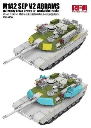 RFM 1/35 M1A2 SEP V2 Abrams su Trophy APS – plastikinis surenkamas modelis