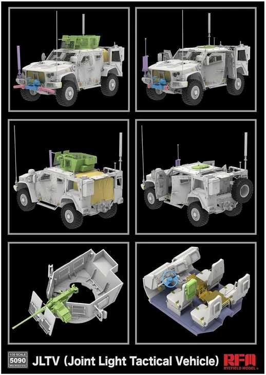 RFM JLTV taktinio visureigio surenkamas modelis 1/35 Rye Field