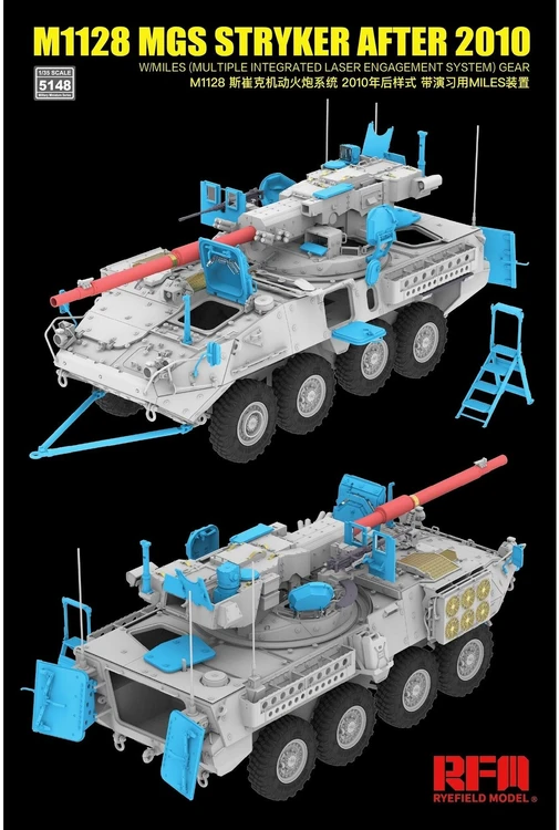 RFM M1128 MGS Stryker 2010+ su MILES – 1/35 plastikinis modelis