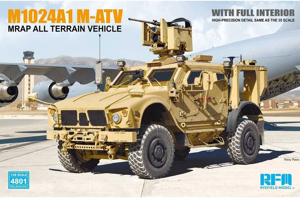 RFM Rye Field Oshkosh M-ATV MRAP 1/48 plastikinis surenkamas modelis
