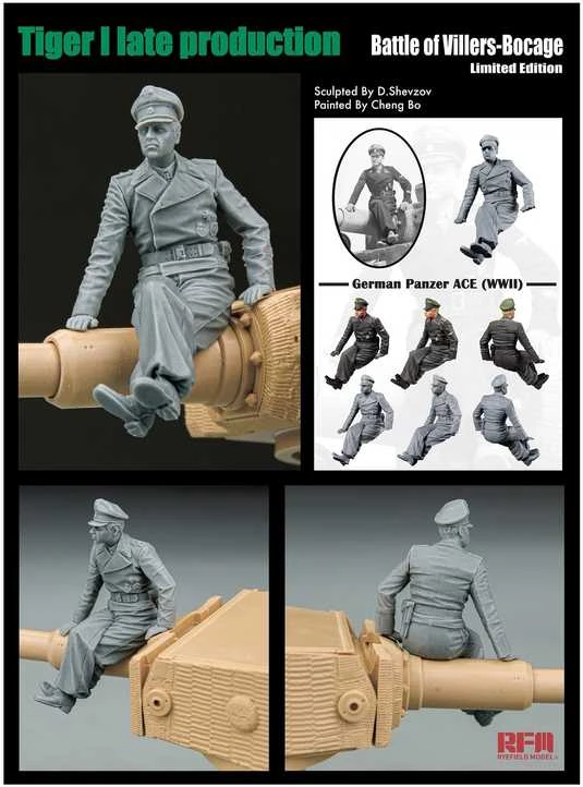 RFM Rye Field Tiger I vėlyvas Villers-Bocage riboto leidimo 1/35