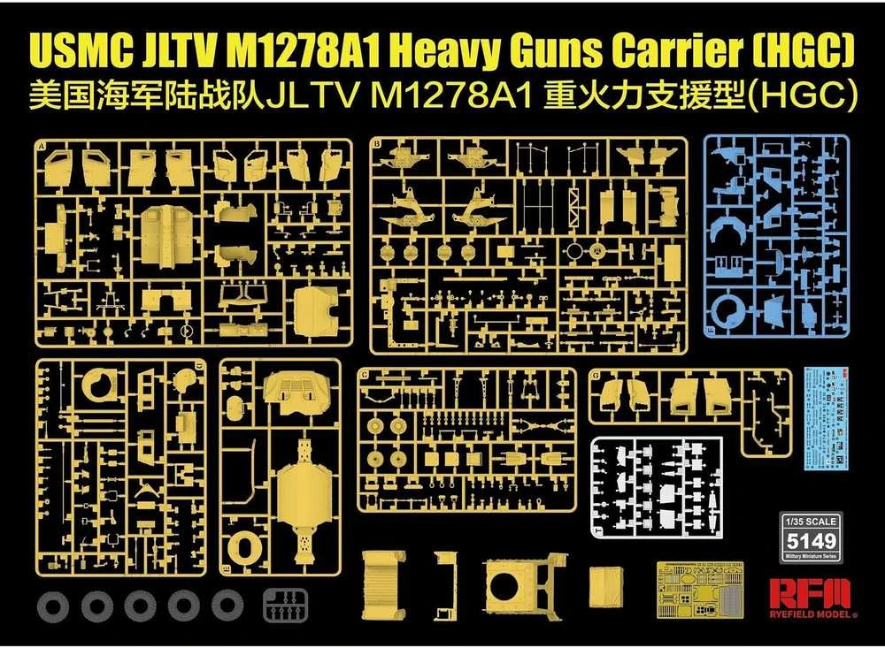 RFM USMC JLTV M1278A1 sunkios ginkluotės vežėjas, 1/35 Rye Field