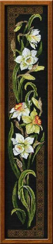 RIOLIS – Create It Yourself – Siuvinėjimo rinkinys „Narcizai“ 842 (20x92 cm)