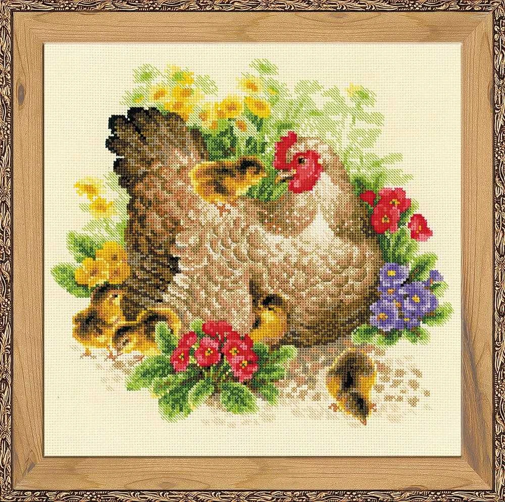 RIOLIS – Create It Yourself – Siuvinėjimo rinkinys „Višta“ 1480 (30x30 cm)