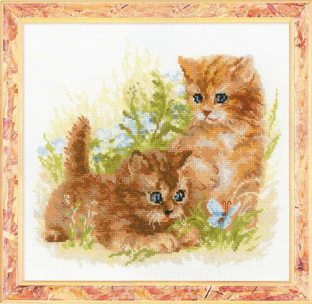 RIOLIS - Create It Yourself - Siuvinėjimo rinkinys „Vaikučių žaidimas“ 1391 (25x25 cm)