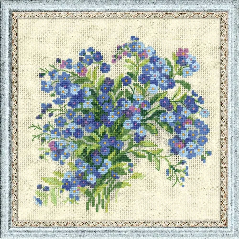 RIOLIS – Create It Yourself – Siuvinėjimo rinkinys „Neužmarštuolės“ 1496 (20x20 cm)