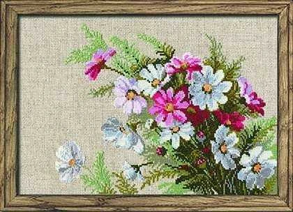 RIOLIS - Create It Yourself - Siuvinėjimo rinkinys „Kosmėjos“ 583 (30x21 cm)